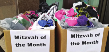 Cold Weather Accessories Collected For Temple’s “Mitzvah of the Month”