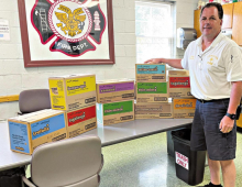 GIRL SCOUTS DONATE COOKIES