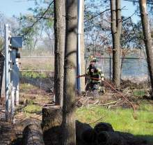 Brush Fire on Force Hill Road