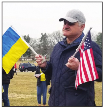 Livingston Hosts Rally to Support Ukraine