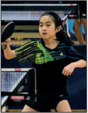 Yang Competes in Junior Table Tennis Tournament