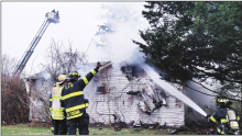 VACANT HOUSE DAMAGED BY FIRE