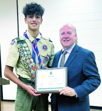 Becomes Eagle Scout